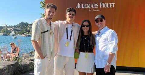 L'équipe SMSup souriants à la fête nationale suisse 2025